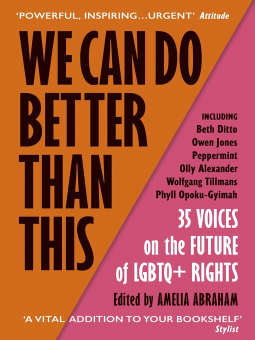 Title details for We Can Do Better Than This by Amelia Abraham - Wait list